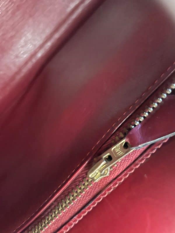 hermÈs vintage kelly 28 burgundy bordeaux box calfskin ghw iconic 1987