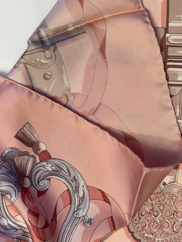 hermÈs vintage silk scarf ferronnerie by caty latham 1970 w/box