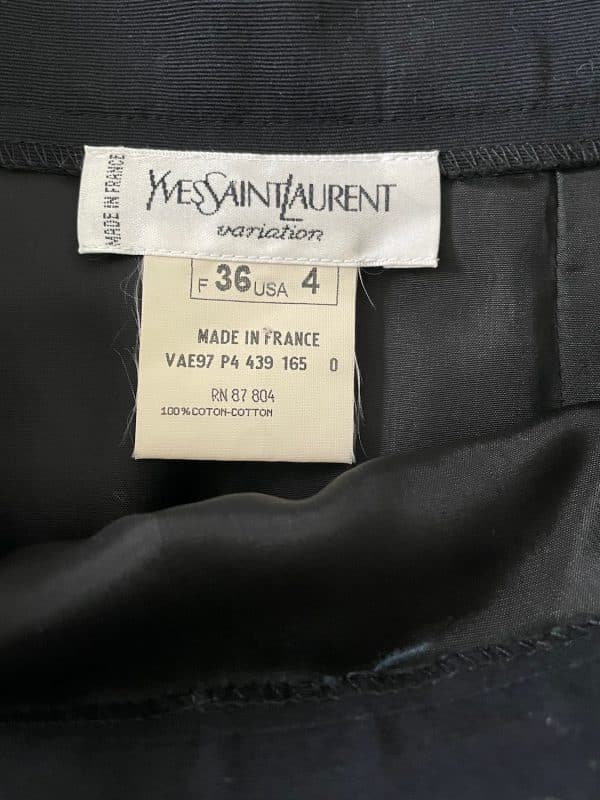 yves saint laurent variation polka dot print blazer & skirt 2 pieces suit c.1983