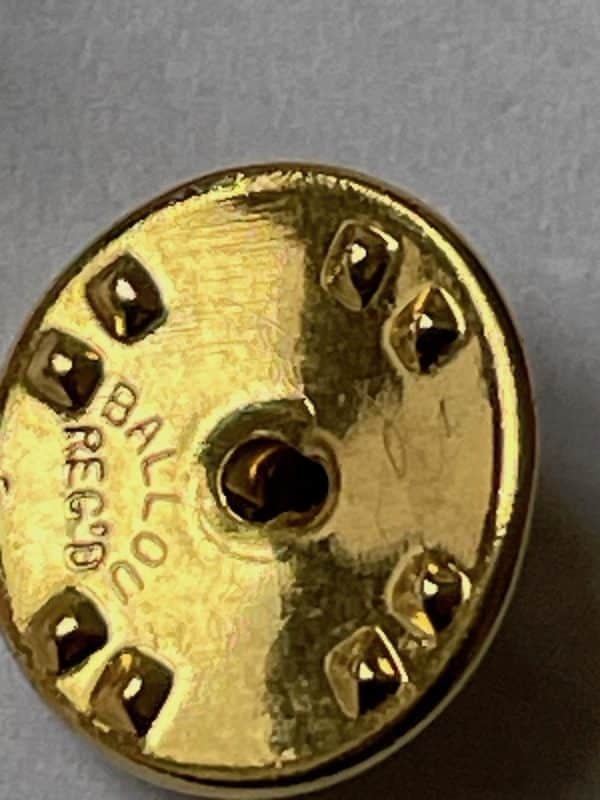 yves saint laurent vintage ysl logo pin brooch set 2 pcs c.1970s