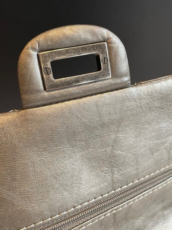 chanel aged calfskin quilted reissue 2.55 double flap bag c.2012