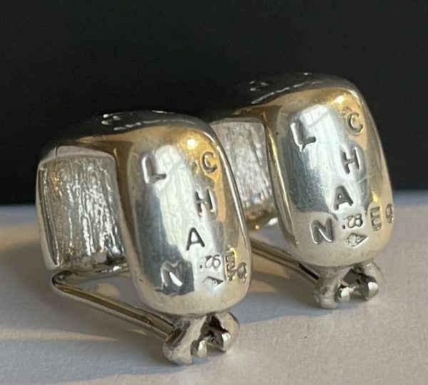 chanel earrings chanel monogram silver sterling 925 half hoop