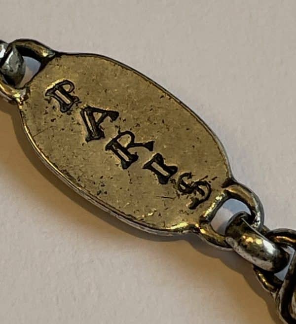 chanel necklace silver cc logo cross pendant & leaf clover w/box c.1999