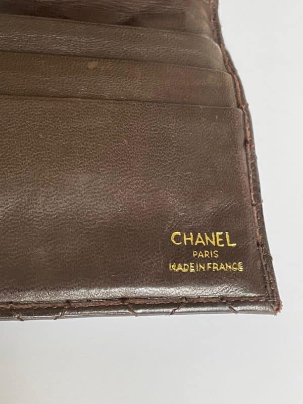 chanel vintage lambskin purse clutch fringe tassel cc logo c. 1990 w/box