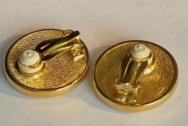 christian dior vintage cd monogram earrings c.1980s