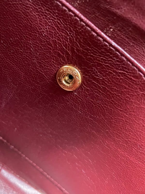 chanel vintage camera bag cc logo leather & chevron shoulder bag c.1989