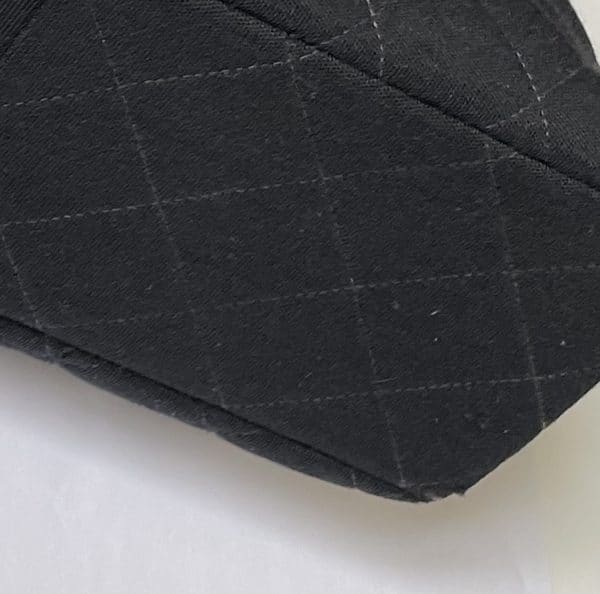 chanel vintage maxi timeless diamond quilted cc logo jersey black bag 1996