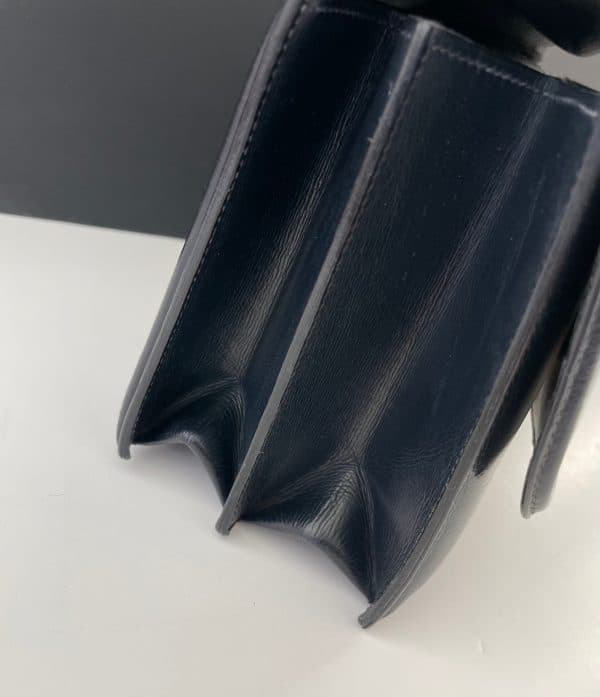 hermÈs vintage calf box leather chaîne d'ancre gold hardware bag w/box c.1960s