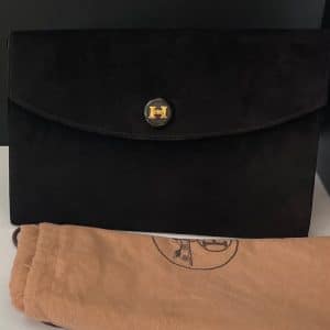hermÈs vintage constance h rio clutch pochette black 1994