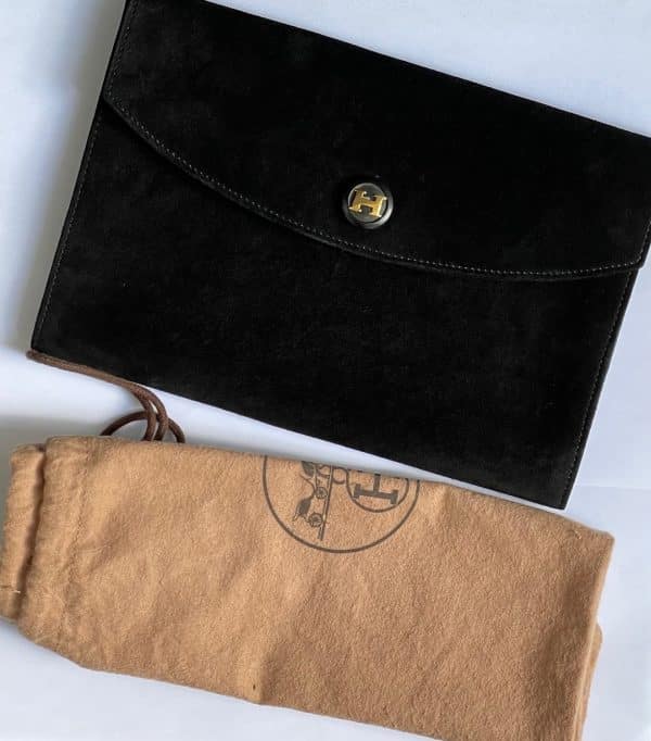 hermÈs vintage constance h rio clutch pochette black 1994