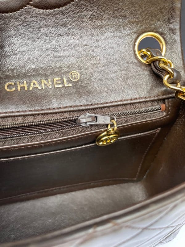 chanel vintage mini classic timeless bag cc logo c.1989 1990