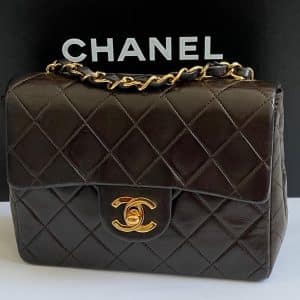 chanel vintage mini classic timeless bag cc logo c.1989 1990