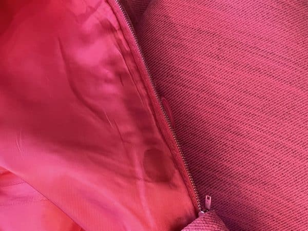 givenchy paris vintage hot pink 60s 70s sleeveless asymmetric dress