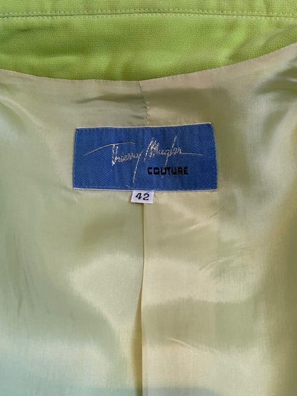 thierry mugler couture rare sculptural curved jacket blazer c.1990s