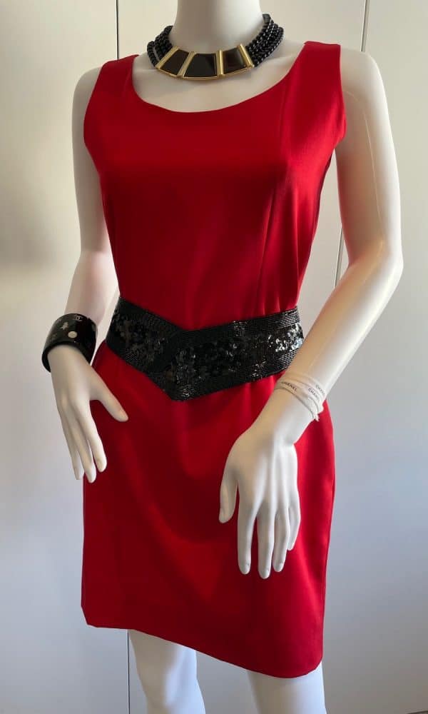 yves saint laurent vintage blazer dress suit red variation c.1994