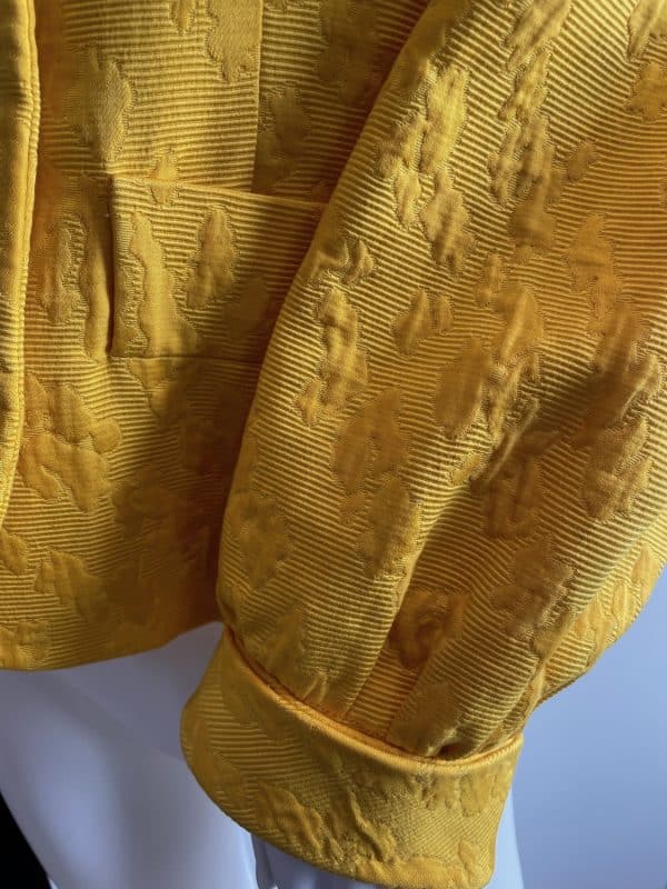 yves saint laurent vintage yellow damask jacket archives collection 1989