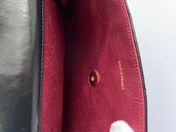 chanel vintage timeless quilted double flap leather shoulder black bag c.1980s w/box