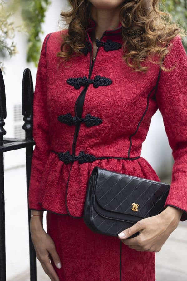 chanel vintage timeless quilted double flap leather shoulder black bag c.1980s w/box