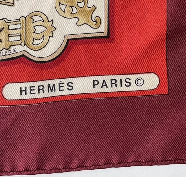 hermÈs vintage silk scarf les eperons by francoise de la perrière 1974 w/box