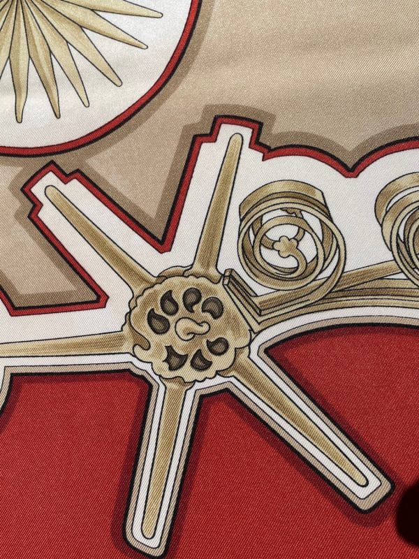 hermÈs vintage silk scarf les eperons by françoise de la perrière 1974 w/box