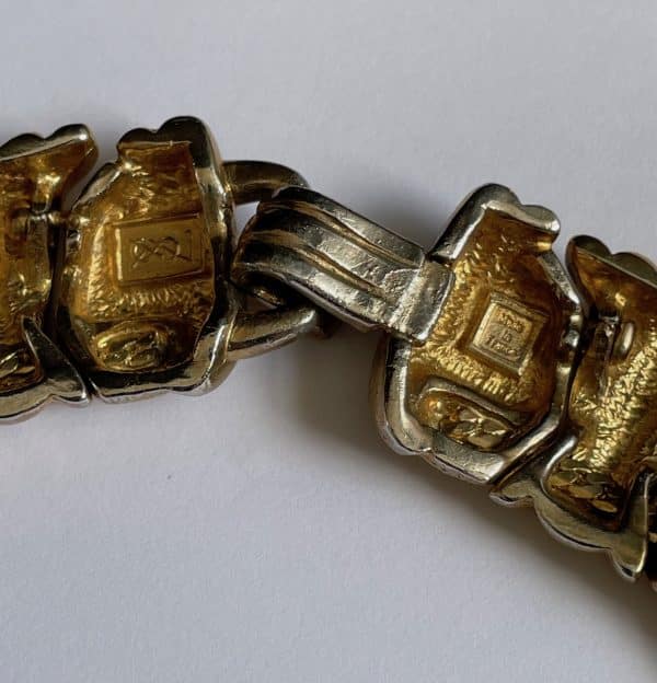 yves saint laurent vintage gold plated emerald crystal necklace c.1980