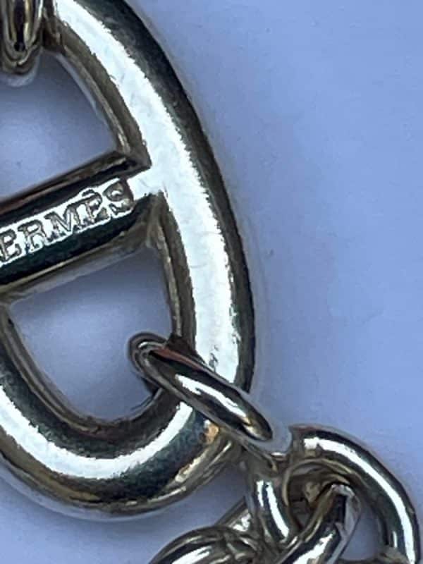 hermÈs farandole long necklace sterling silver w/box