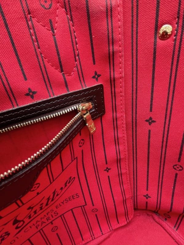 louis vuitton preowned neverfull mm tote bag damier ebene c.2008