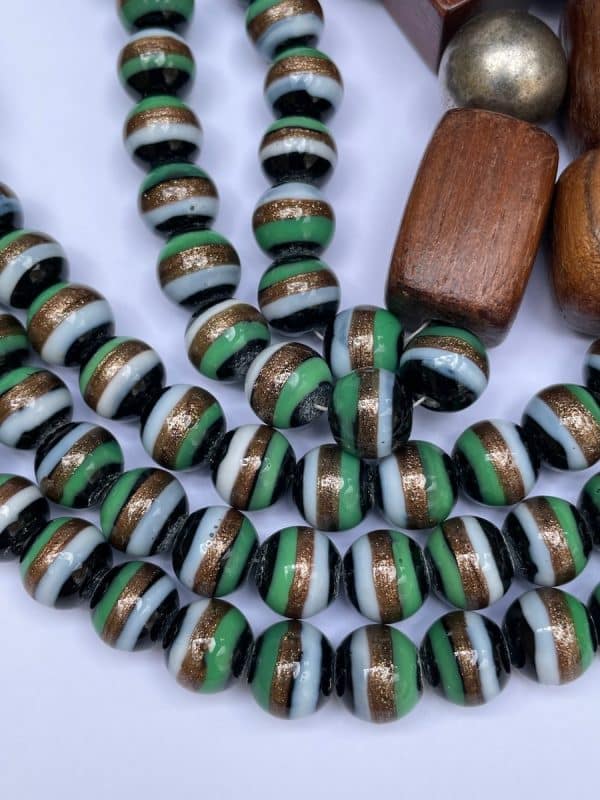 yves saint laurent vintage necklace wood beads african collection spring summer 1967