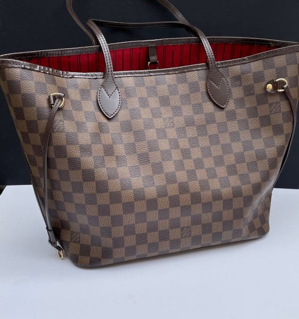 louis vuitton preowned neverfull mm tote bag damier ebene c.2008