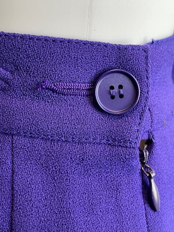 yves saint laurent variation vintage purple skirt suit & blazer 1994