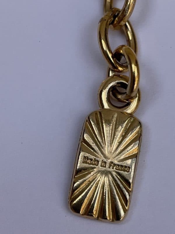 yves saint laurent ysl vintage necklace choker gild link c.1980s