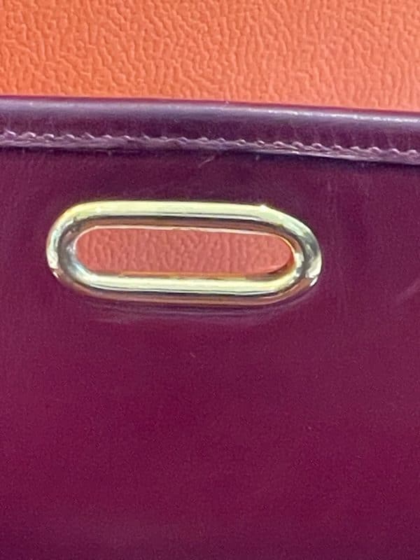 hermÈs vintage balle de golf burgundy box calf leather bag rare c.1960s 1970