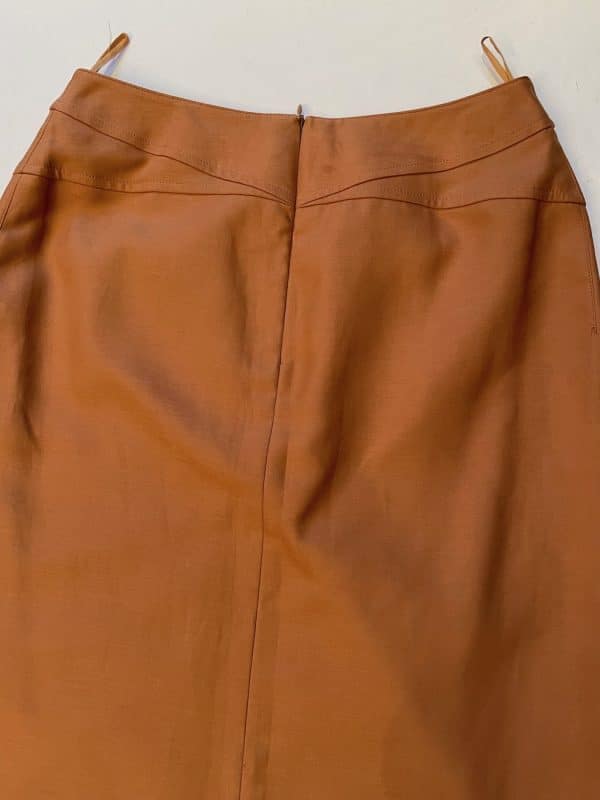 thierry mugler couture asymmetric two tone suit skirt & jacket c.1980s