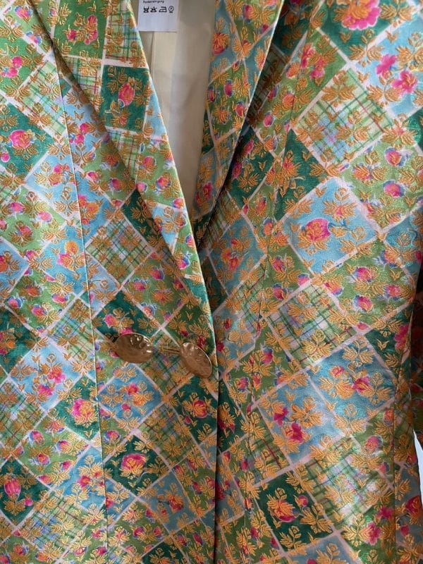 yves saint laurent variation vintage brocade single breasted jacket c.1990s