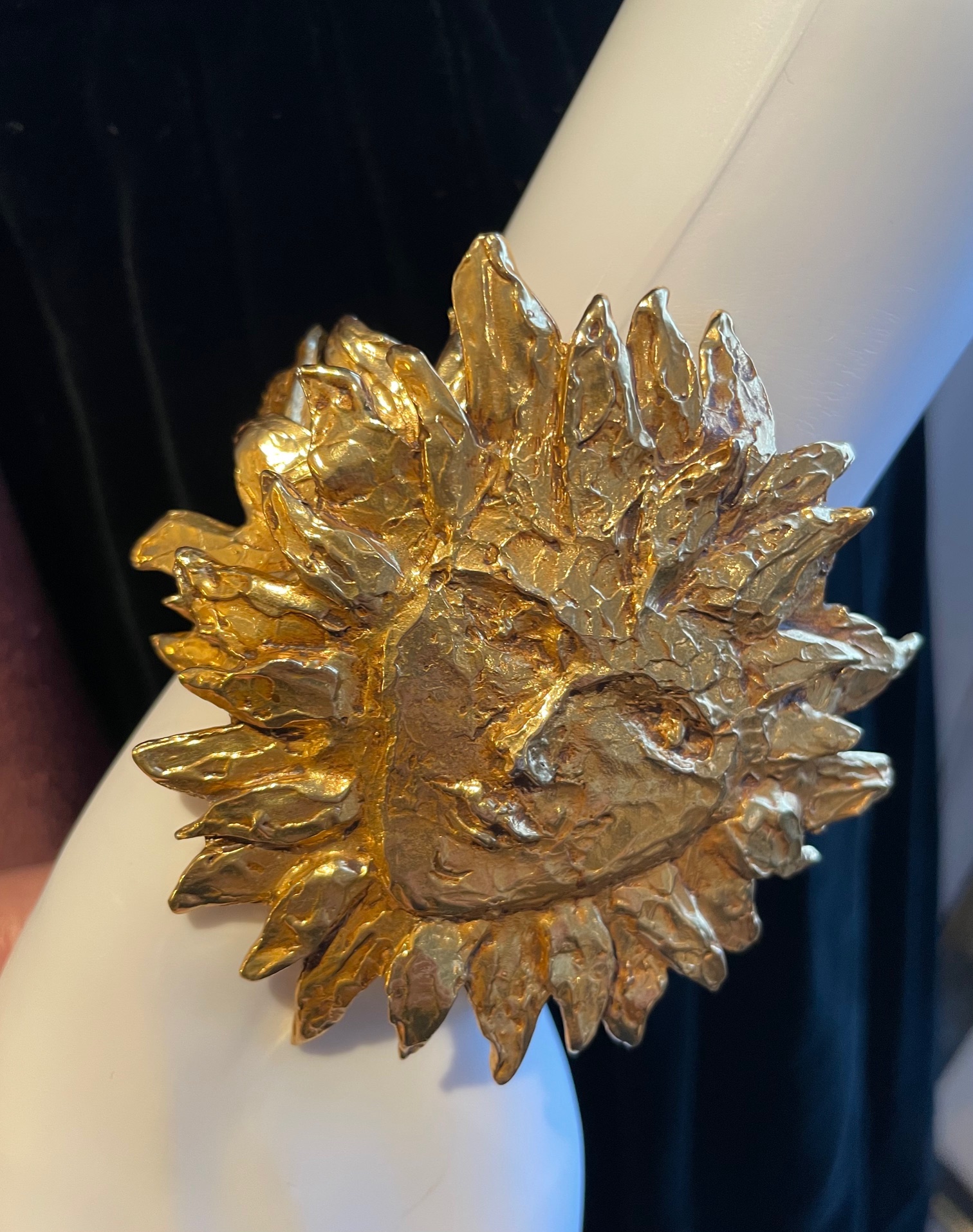 yves saint laurent ysl by goossens sun cuff bracelet c.1988