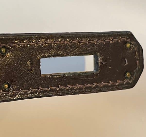 hermÈs 1959 iconic vintage kelly 32 box calf leather retourné havana brown ghw