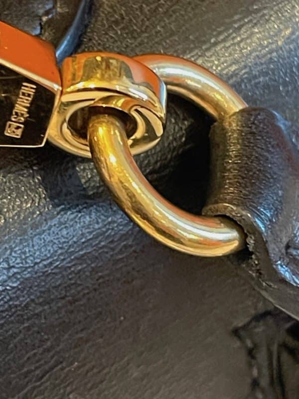 hermÈs kelly black box calf leather kelly 32 ghw 2006 w/box