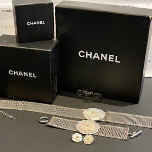 chanel vintage coco chanel camellia jewellery collection 3 piece 1998
