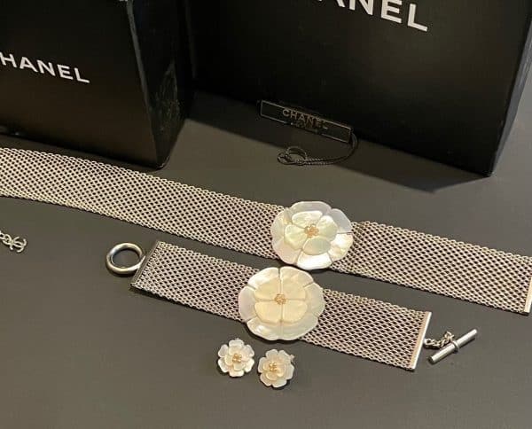 chanel vintage coco chanel camellia jewellery collection 3 piece 1998
