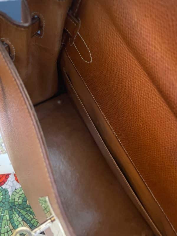 hermÈs 1945 iconic vintage kelly 28 sellier box gold courchevel leather ghw