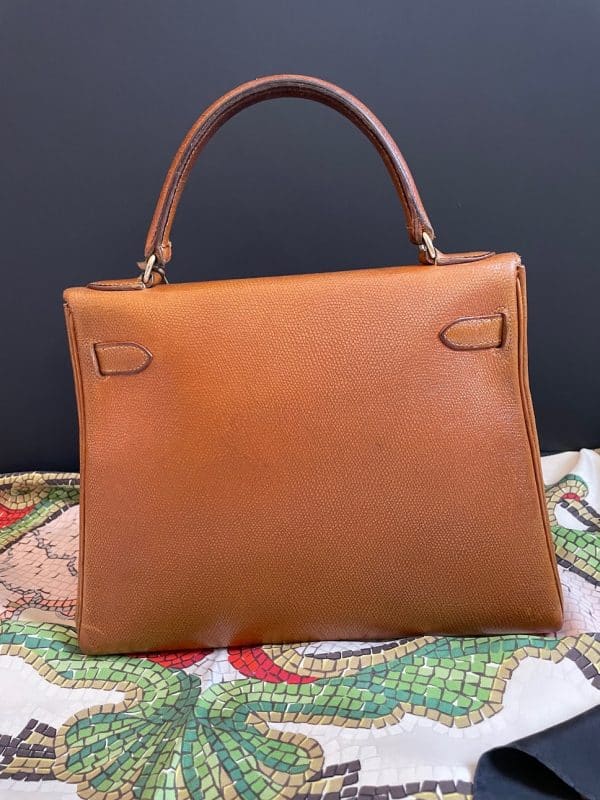 hermÈs 1945 iconic vintage kelly 28 sellier box gold courchevel leather ghw