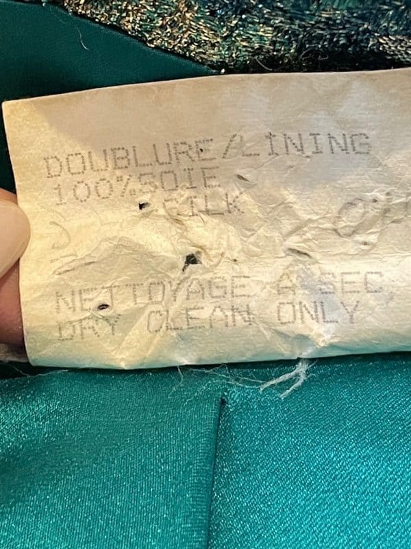 yves saint laurent rare runway brocade metallic prints jacket f/w 1989