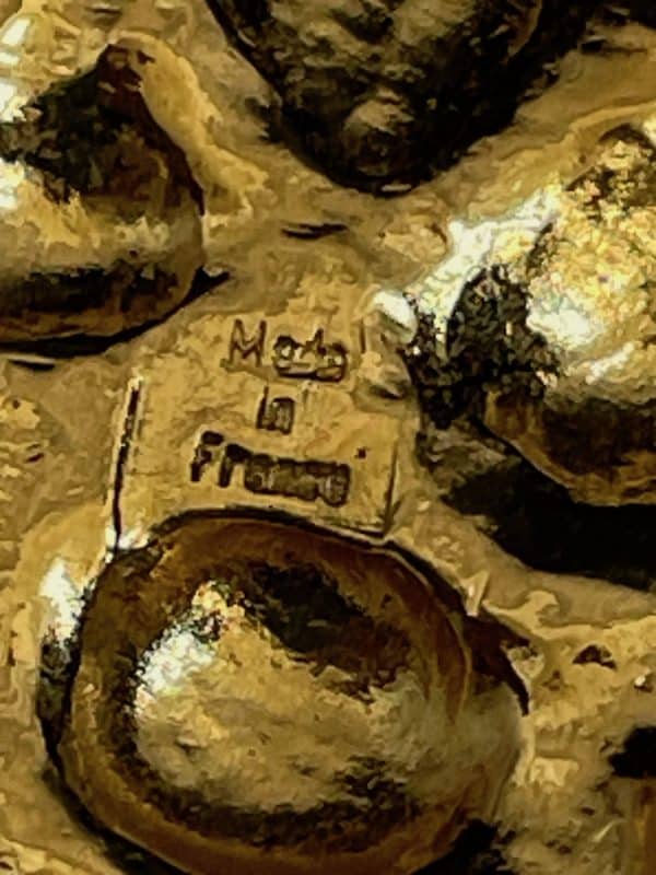 yves saint laurent vintage large square hearts gold tone clip earrings c.1970s