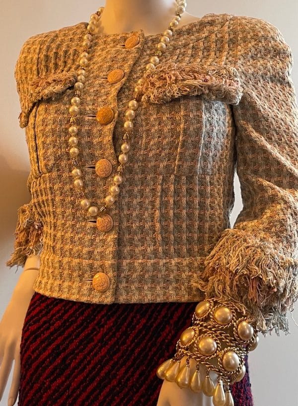 chanel 2013 cruise collection tweed cropped jacket pastel new w/tag