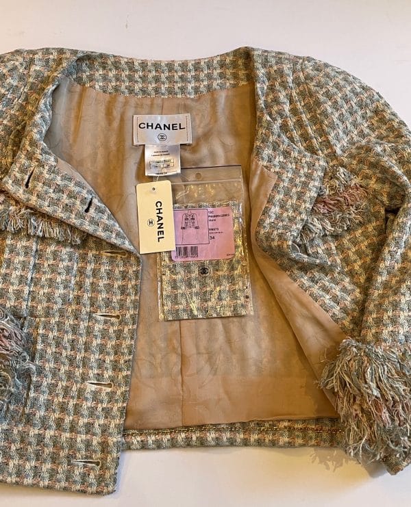 chanel cruise 2013 collection tweed cropped jacket pastel new w/tag