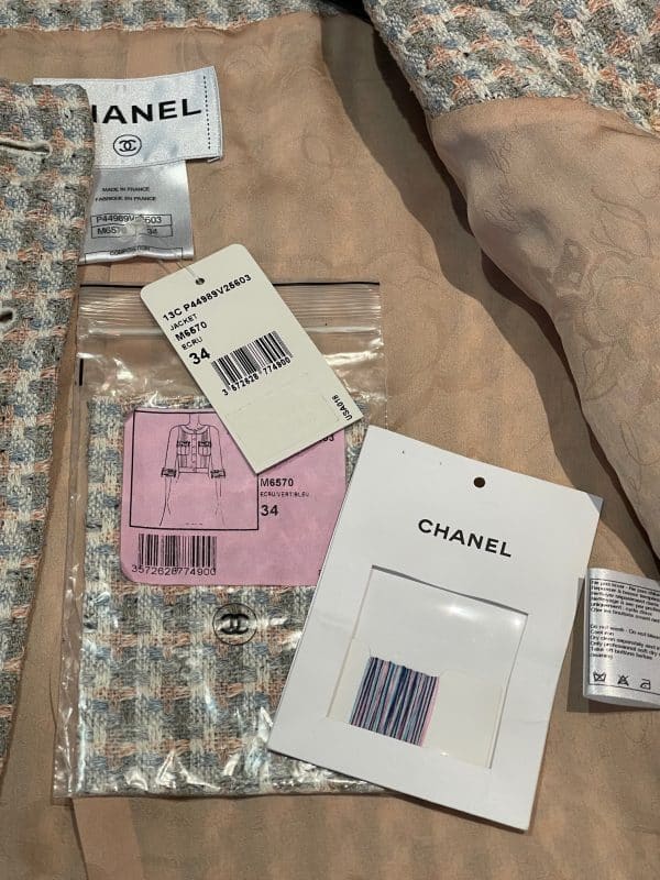 chanel cruise 2013 collection tweed cropped jacket pastel new w/tag