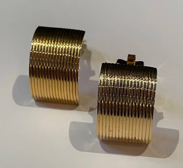 christian dior vintage j'adore gold tone wire clip earrings c.1990s