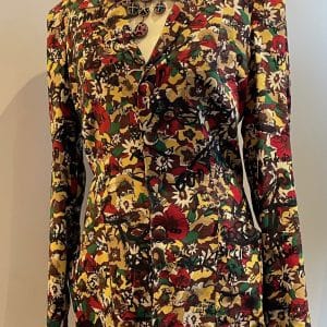 jean paul gaultier silk blazer graffiti prints god save the queen c.2000