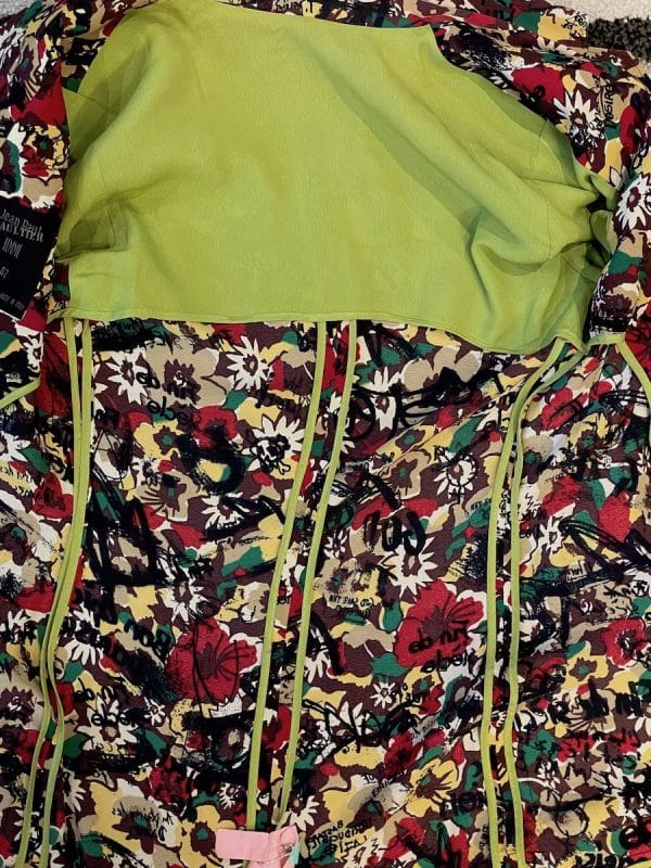 jean paul gaultier silk blazer graffiti prints god save the queen c.2000