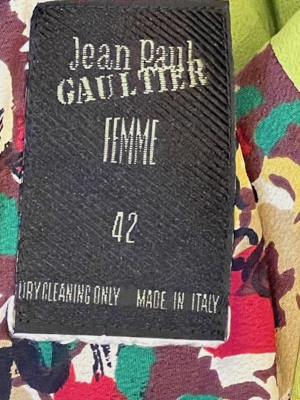 jean paul gaultier silk blazer graffiti prints god save the queen c.2000